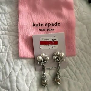 New Kate spade earrings with pearls